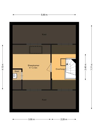 Floorplan - Oude Bocht 29, 3752 DE Bunschoten-Spakenburg